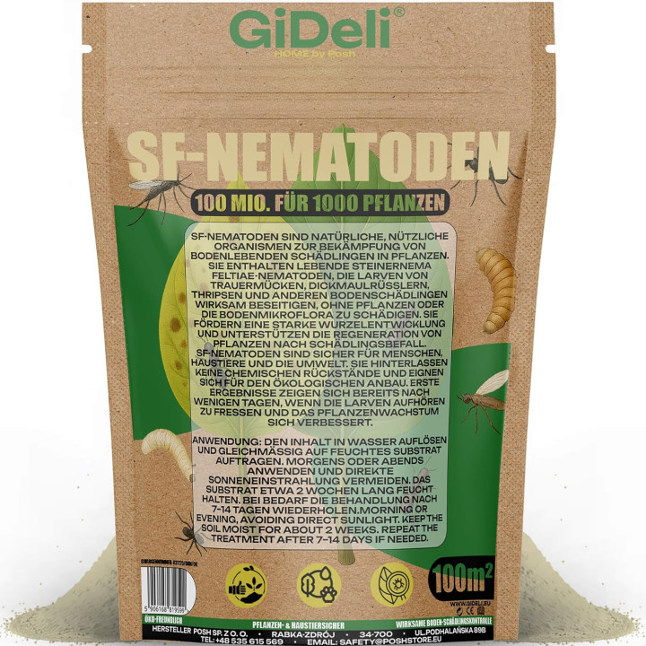 SF Nematoden 100 Mio - gegen Trauermücken Thripse | GiDeli