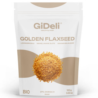Goldene Leinsamen 100g - Ganze Körner Vegan Natur | GiDeli