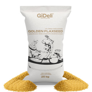 Goldene Leinsamen 25kg - Ganze Körner Vegan Natur | GiDeli
