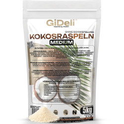 Kokosraspeln 5kg Ungesüßt Natur Keto Vegan Ballaststoffe Backen Low Carb GiDeli