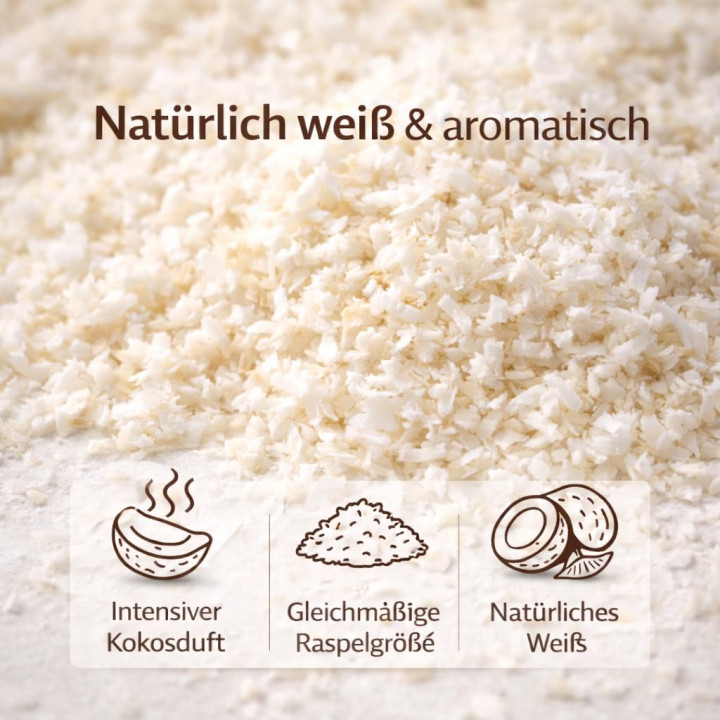 Kokosraspeln 100g - Ungesüßt Natur Keto Vegan | GiDeli