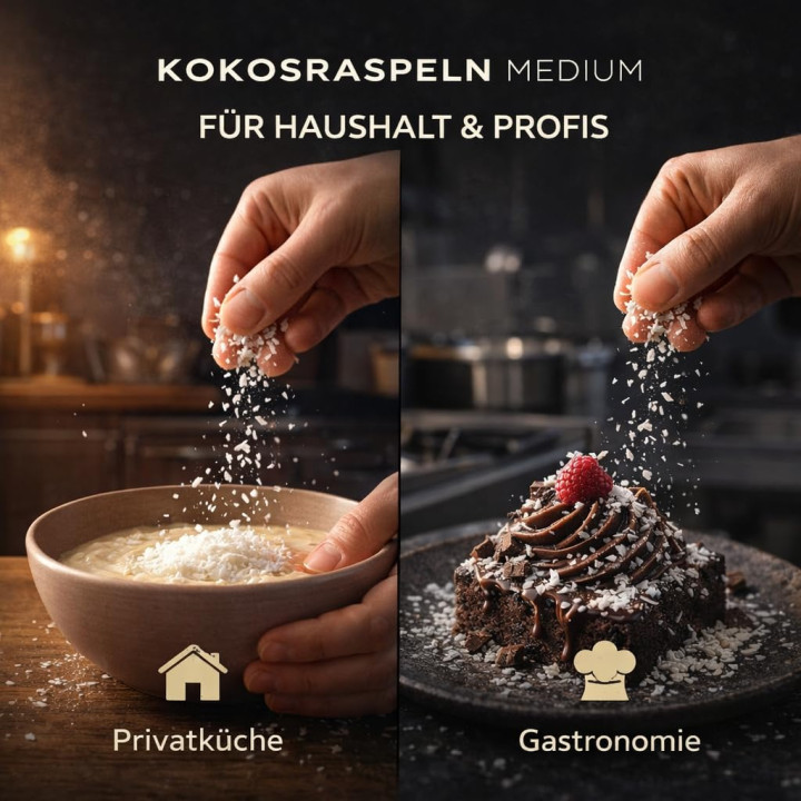 Kokosraspeln 10kg - Ungesüßt Natur Keto Vegan | GiDeli