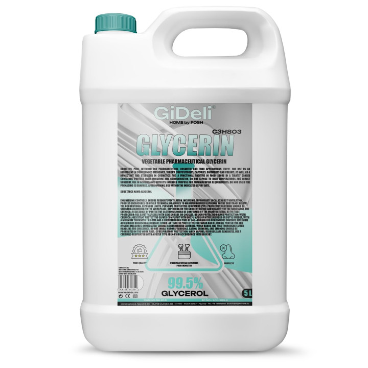 Glycerin VG 5L 99,5% - Pharmaqualität E422 | GiDeli