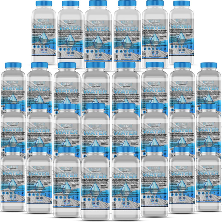 Demineralisiertes Destilliertes Wasser 30L - Rein | GiDeli