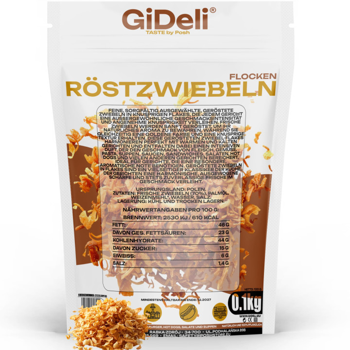 Röstzwiebeln 100g - Knusprig Geröstet Zwiebeln | GiDeli