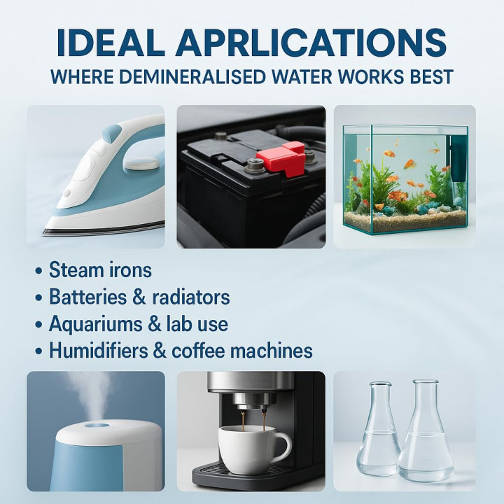 Demineralisiertes Destilliertes Wasser 20L - Rein | GiDeli