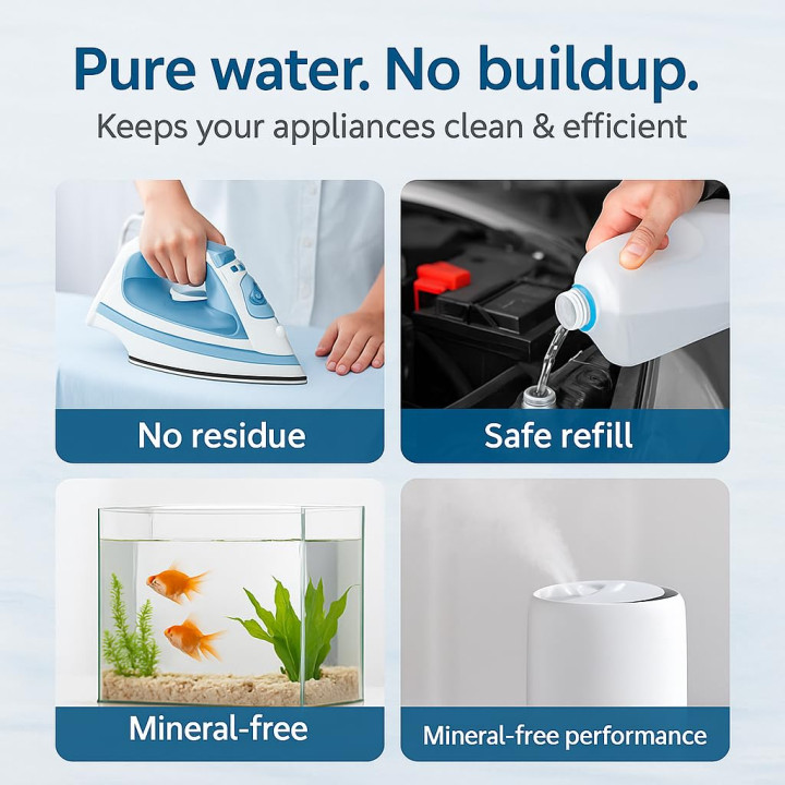 Demineralisiertes Destilliertes Wasser 20L - Rein | GiDeli