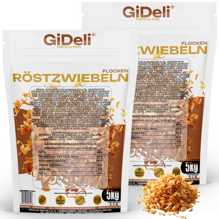 Röstzwiebeln 10kg - Knusprig Geröstet Zwiebeln | GiDeli