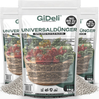 Universaldünger 3kg - NPK Gartendünger chloridarm | GiDeli