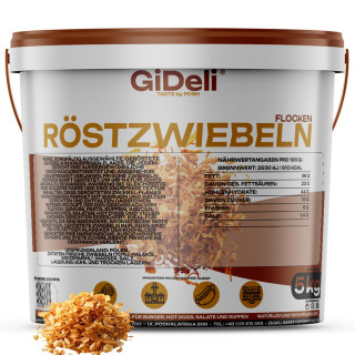 Röstzwiebeln 5kg - Knusprig Geröstet Zwiebeln | GiDeli