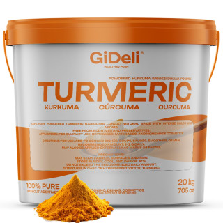Kurkuma Pulver 20kg - Curcuma Goldene Milch Fein | GiDeli