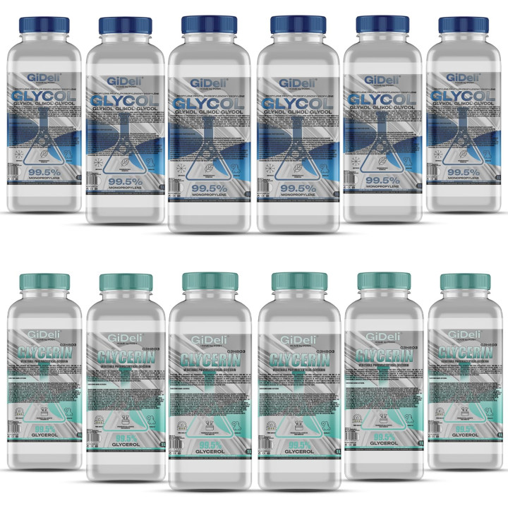 Glycerin 6L - + Propylenglykol 6L 99,5% Kosmetik | GiDeli