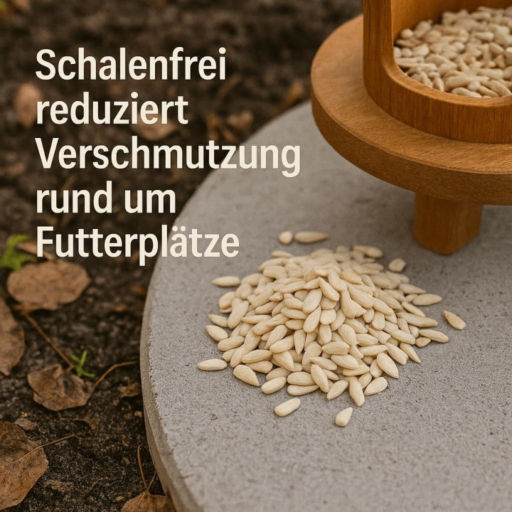 Sonnenblumenkerne 20kg - Geschält Natur Vogelfutter | GiDeli
