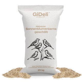 Sonnenblumenkerne 25kg - Geschält Natur Vogelfutter | GiDeli