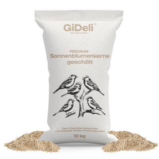 Sonnenblumenkerne 10kg - Geschält Natur Vogelfutter | GiDeli
