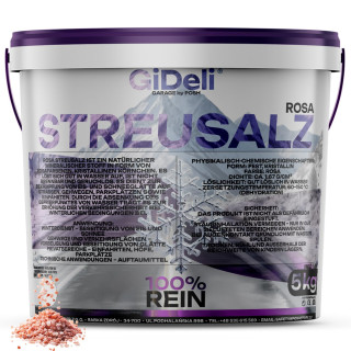 Rosa Streusalz 5kg - Natur Tausalz Grob Eis Schnee | GiDeli