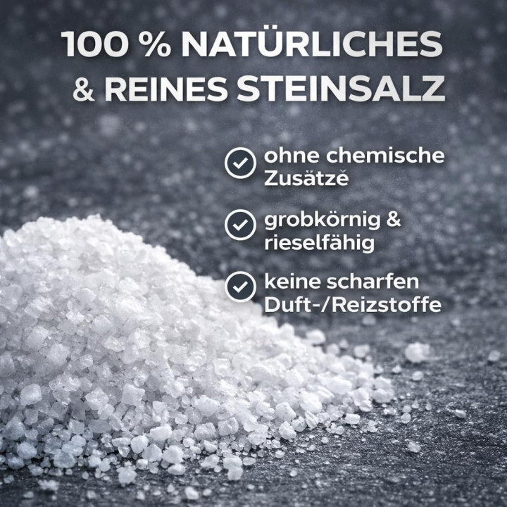 Streusalz 5kg - Tausalz Winter Glätte Eis Schnee | GiDeli