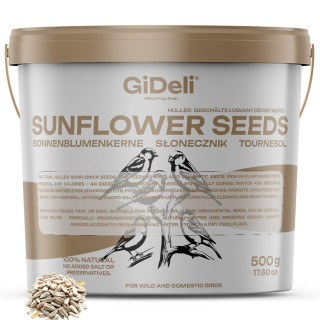 Sonnenblumenkerne 500g - Geschält Natur Vogelfutter | GiDeli
