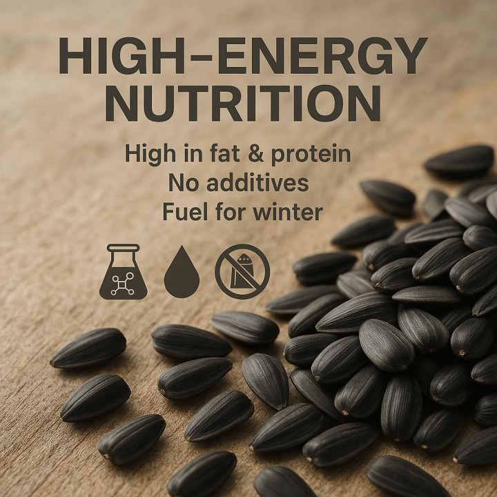 Sonnenblumenkerne 10kg - Schwarz Naturrein | GiDeli
