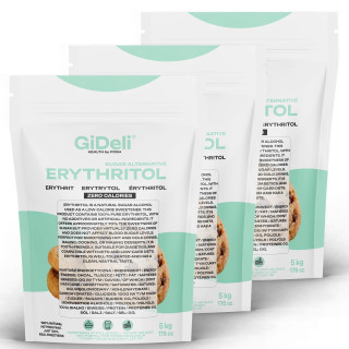 Erythrit 15kg - Zuckerersatz Kalorienfrei Low Carb | GiDeli