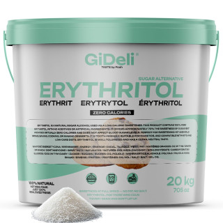 Erythrit 20kg - Zuckerersatz Kalorienfrei Low Carb | GiDeli