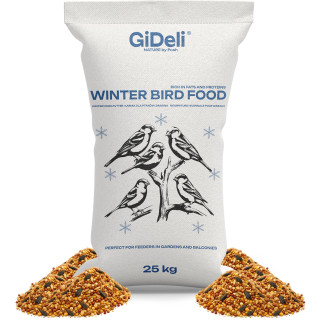 Wildvogelfutter Winter 25kg - Streufutter | GiDeli