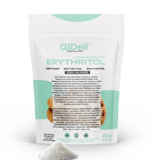 Erythrit 100g - Zuckerersatz Kalorienfrei Low Carb | GiDeli