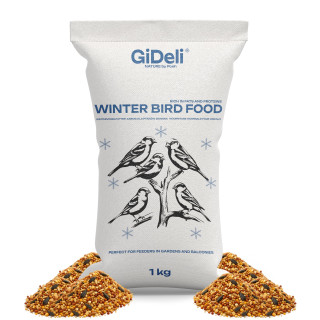 Wildvogelfutter Winter 1kg - Streufutter Ganzjährig | GiDeli