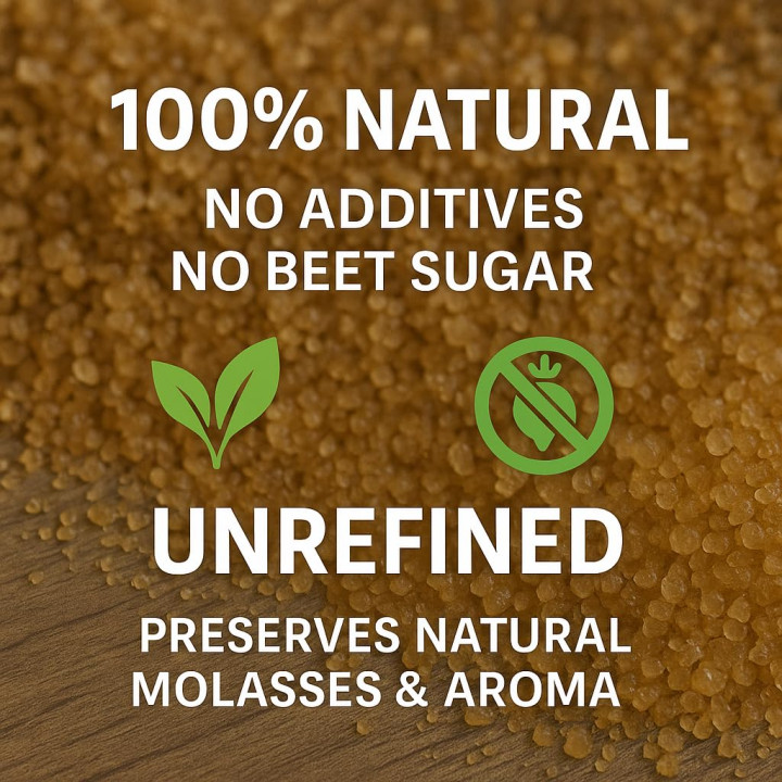 Rohrzucker 10kg - Unraffiniert Mauritius Naturrein | GiDeli