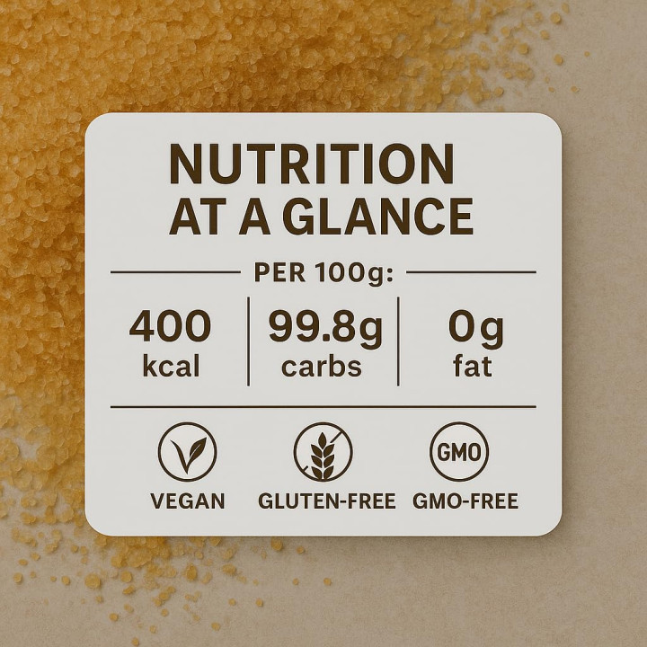 Rohrzucker 15kg - Unraffiniert Mauritius Naturrein | GiDeli