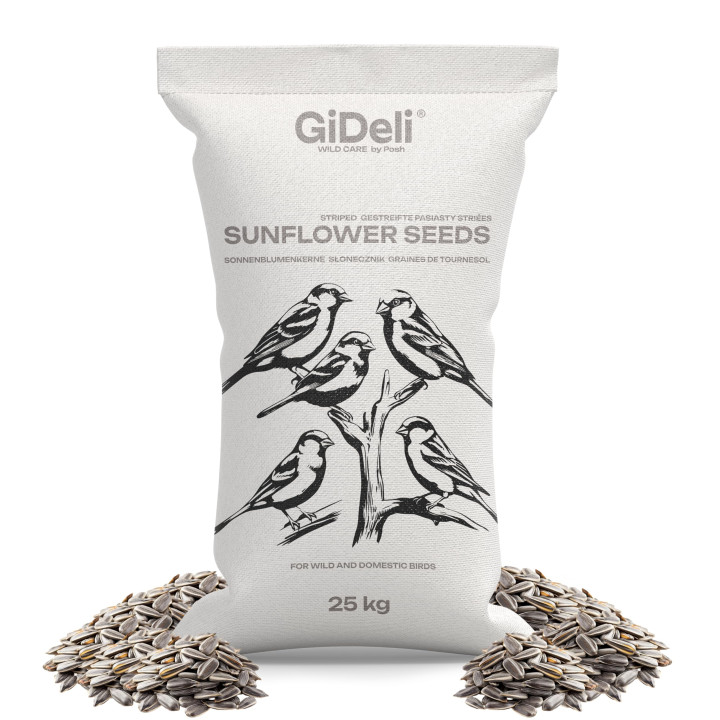Sonnenblumenkerne Gestreift 25kg - Wildvogelfutter | GiDeli