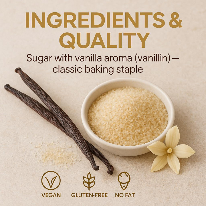 Vanillinzucker 500g - Intensiv Vanille Aroma | GiDeli