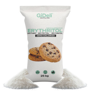 Erythrit 25kg - Zuckerersatz Kalorienfrei Low Carb | GiDeli