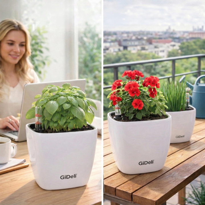 Selbstbewässernder Blumentopf Übertopf | GiDeli