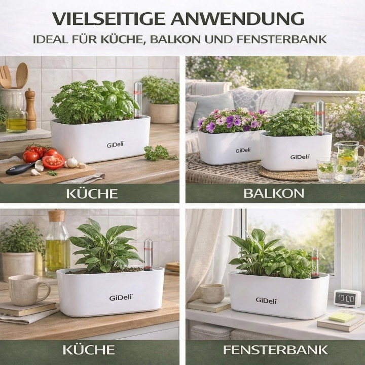 Selbstbewässernder Blumentopf Übertopf | GiDeli