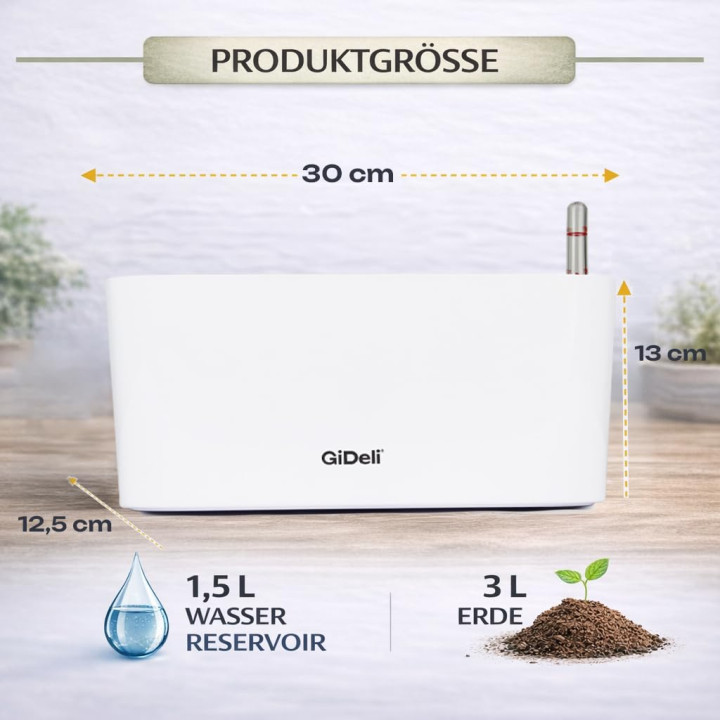 Selbstbewässernder Blumentopf Übertopf | GiDeli