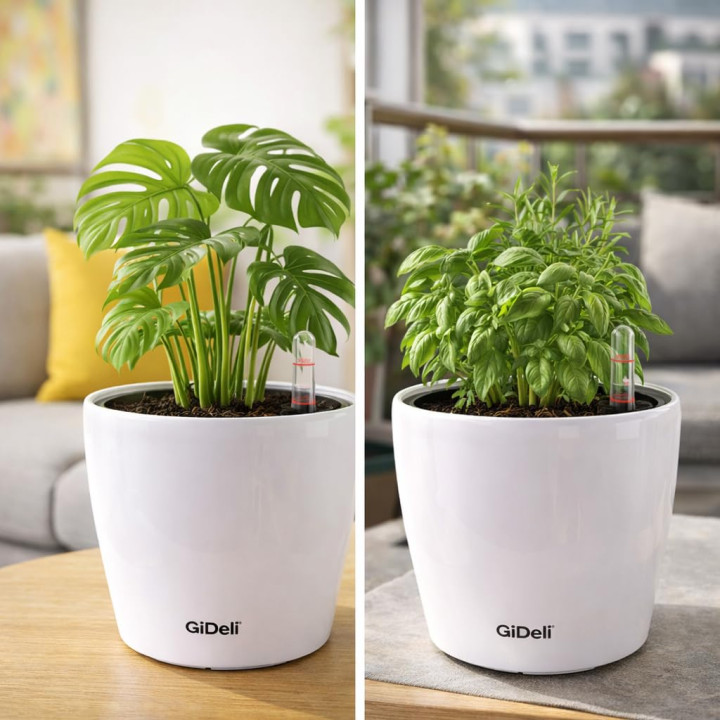 Selbstbewässernder Blumentopf Übertopf | GiDeli