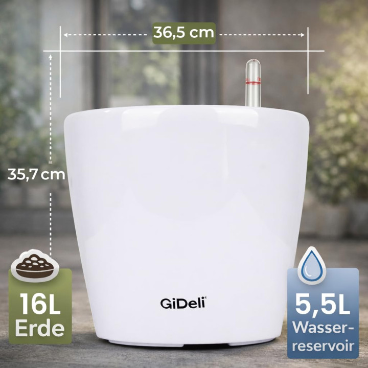 Selbstbewässernder Blumentopf Übertopf | GiDeli