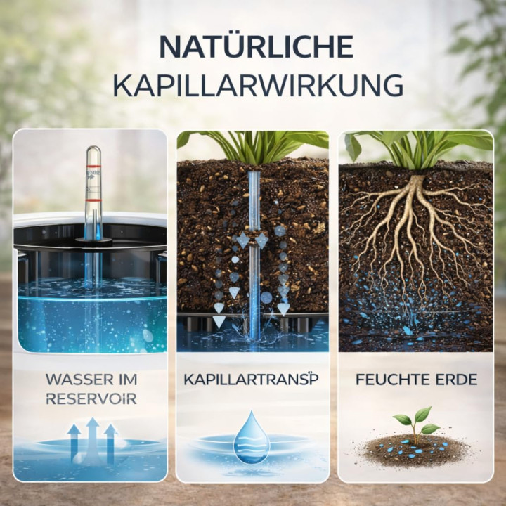 Selbstbewässernder Blumentopf Übertopf | GiDeli