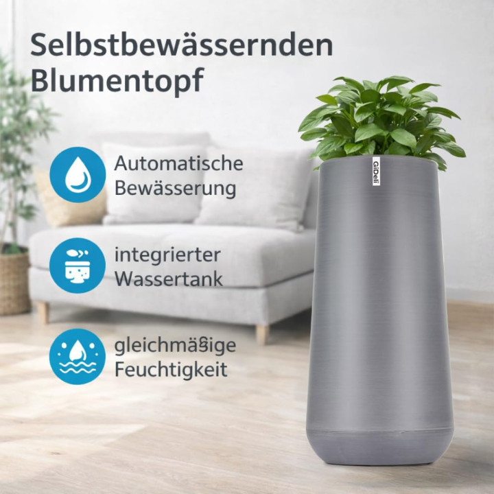 Selbstbewässernder Blumentopf Übertopf | GiDeli