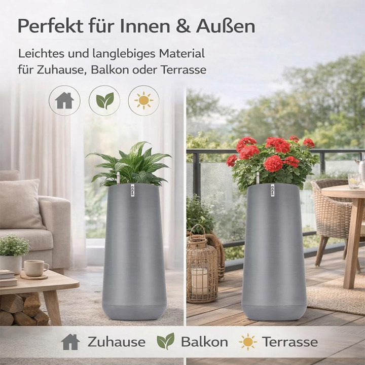 Selbstbewässernder Blumentopf Übertopf | GiDeli