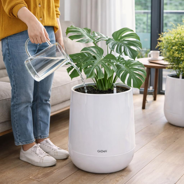 Selbstbewässernder Blumentopf Übertopf | GiDeli