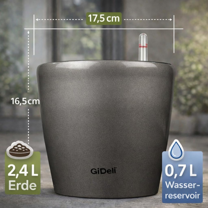 Selbstbewässernder Blumentopf Übertopf | GiDeli