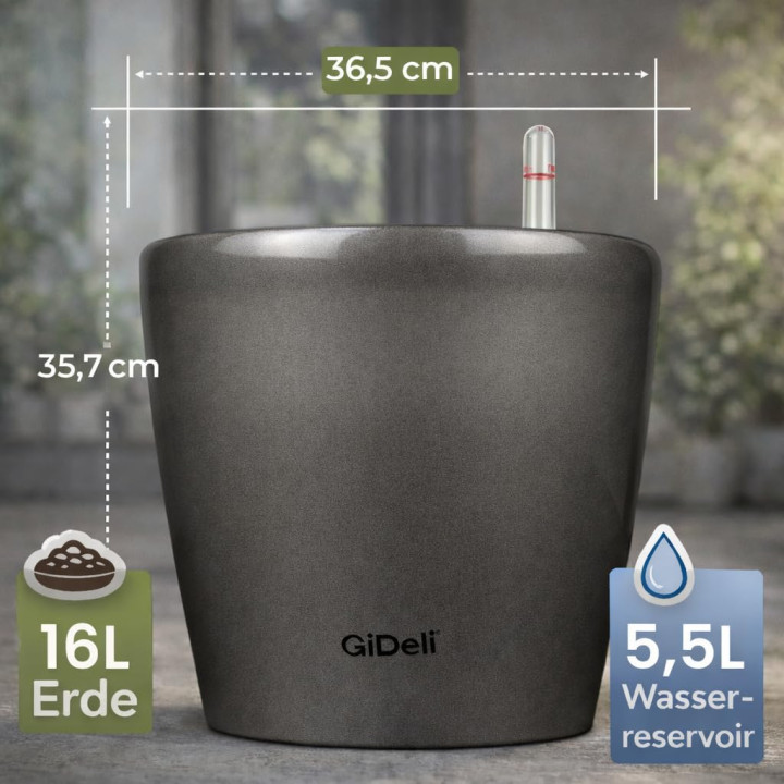 Selbstbewässernder Blumentopf Übertopf | GiDeli