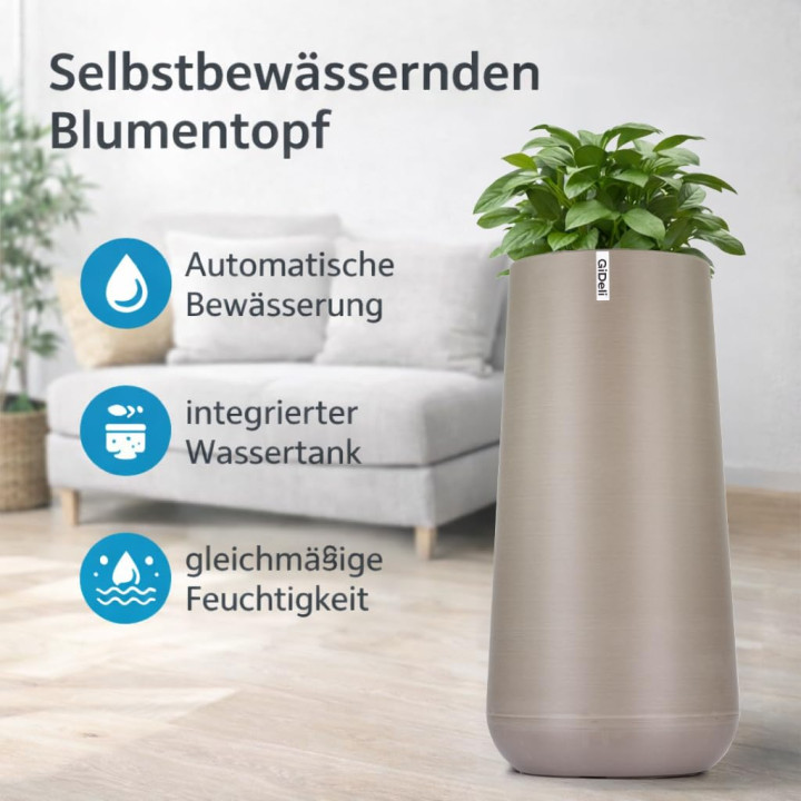 Selbstbewässernder Blumentopf Übertopf | GiDeli