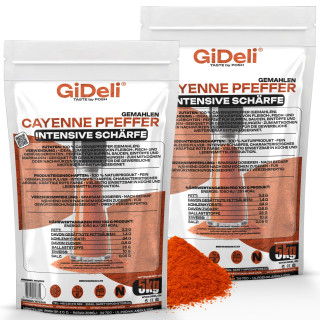 Cayennepfeffer 10kg - Gemahlen Chilipulver Scharf | GiDeli