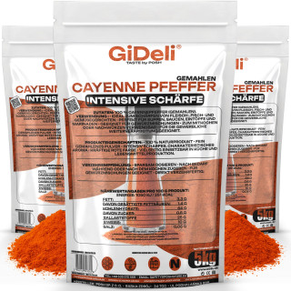 Cayennepfeffer 15kg - Gemahlen Chilipulver Scharf | GiDeli