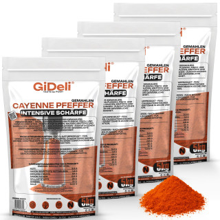 Cayennepfeffer 20kg - Gemahlen Chilipulver Scharf | GiDeli