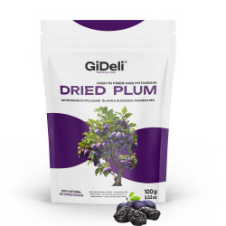 Getrocknete Pflaumen 100g Ohne Stein Ungesüßt Vegan Pure Snack Müsli GiDeli