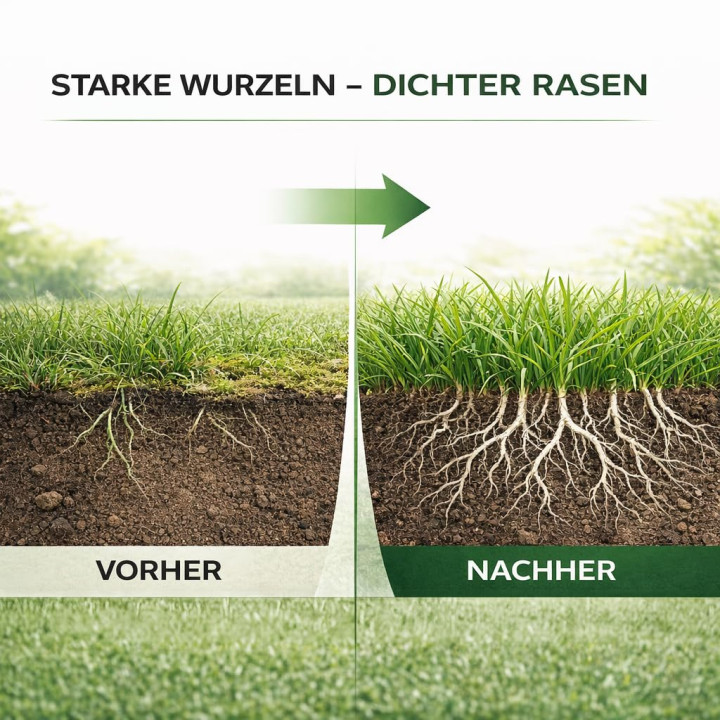 Anti-Moos Rasendünger 10kg - NPK 8-8-11 Frühjahr | GiDeli